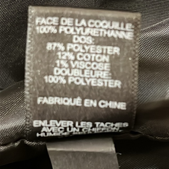 Express Black Cropped Vegan Faux Leather Moto Jacket Zippers Pockets Small - Picture 8 of 9